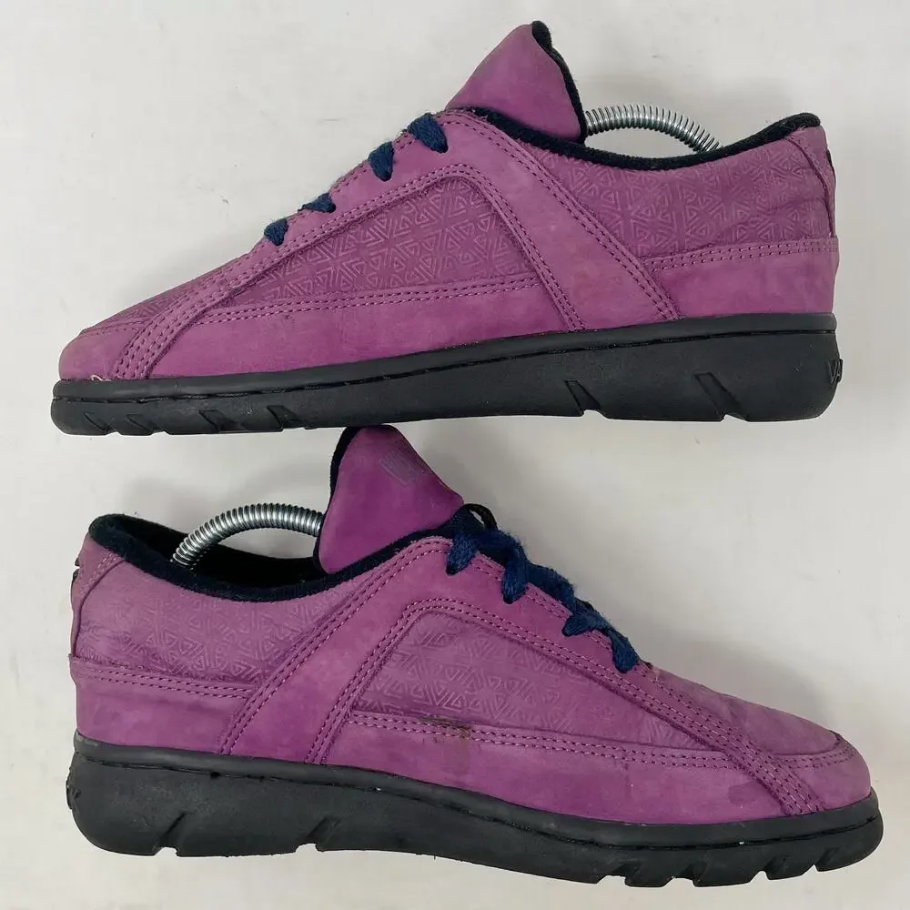 VanGrack Van Grack Vintage Purple Suede Textured Sneakers Womens 7